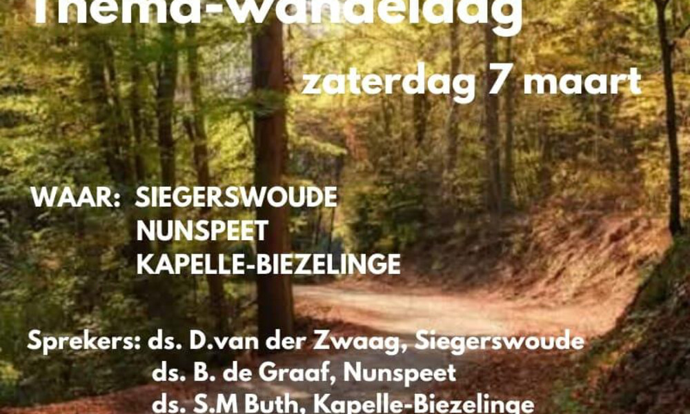 Wandeldagen 7 maart 2026